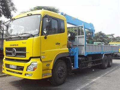 Xe tải Dongfeng 3 chân gắn cẩu DONGYANG 7 tấn