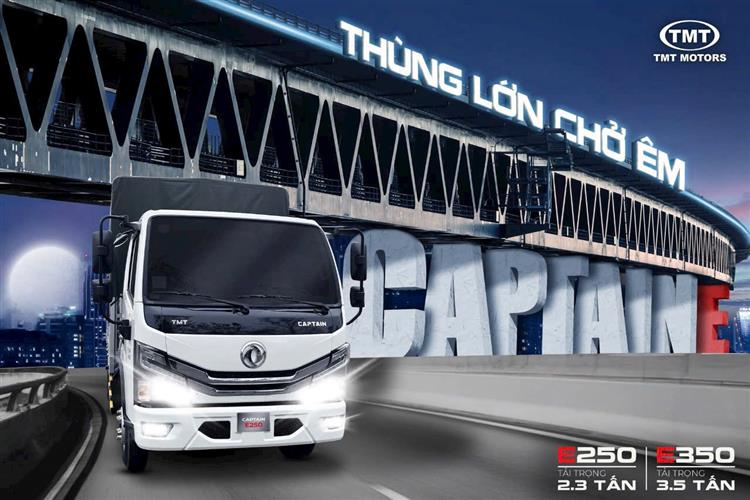 Xe tải thùng 2 tấn 5 TMT Caption E250 – Giải pháp tối ưu cho vận tải nhẹ đô thị 2025