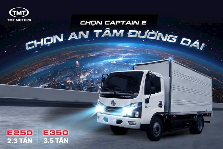 Xe tải thùng 2 tấn 5 TMT Caption E250 – Giải pháp tối ưu cho vận tải nhẹ đô thị 2025