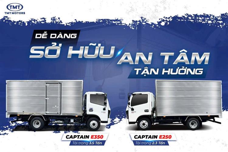 Xe tải thùng 2 tấn 5 TMT Caption E250 – Giải pháp tối ưu cho vận tải nhẹ đô thị 2025
